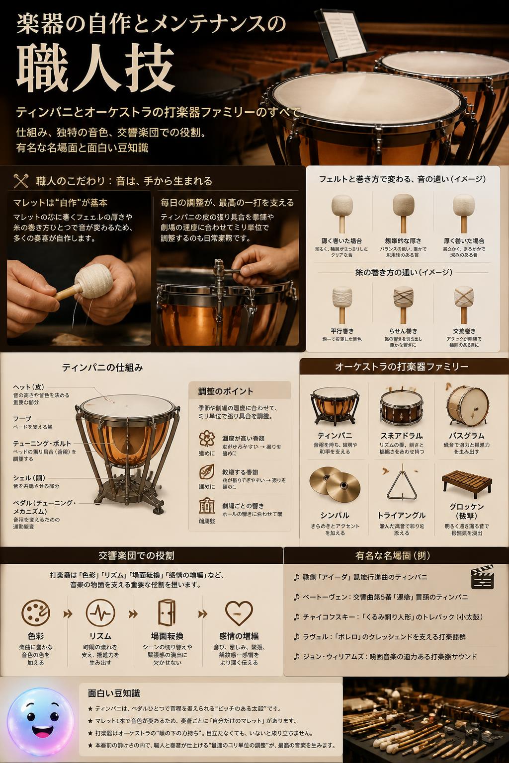 楽器の自作とメンテナンスの職人技