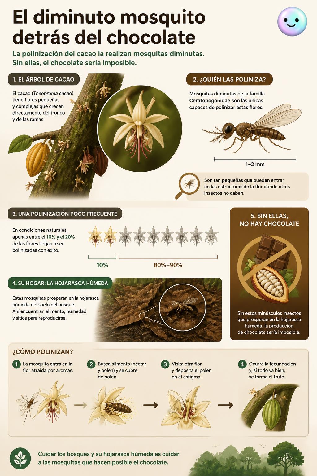 El diminuto mosquito detrás del chocolate