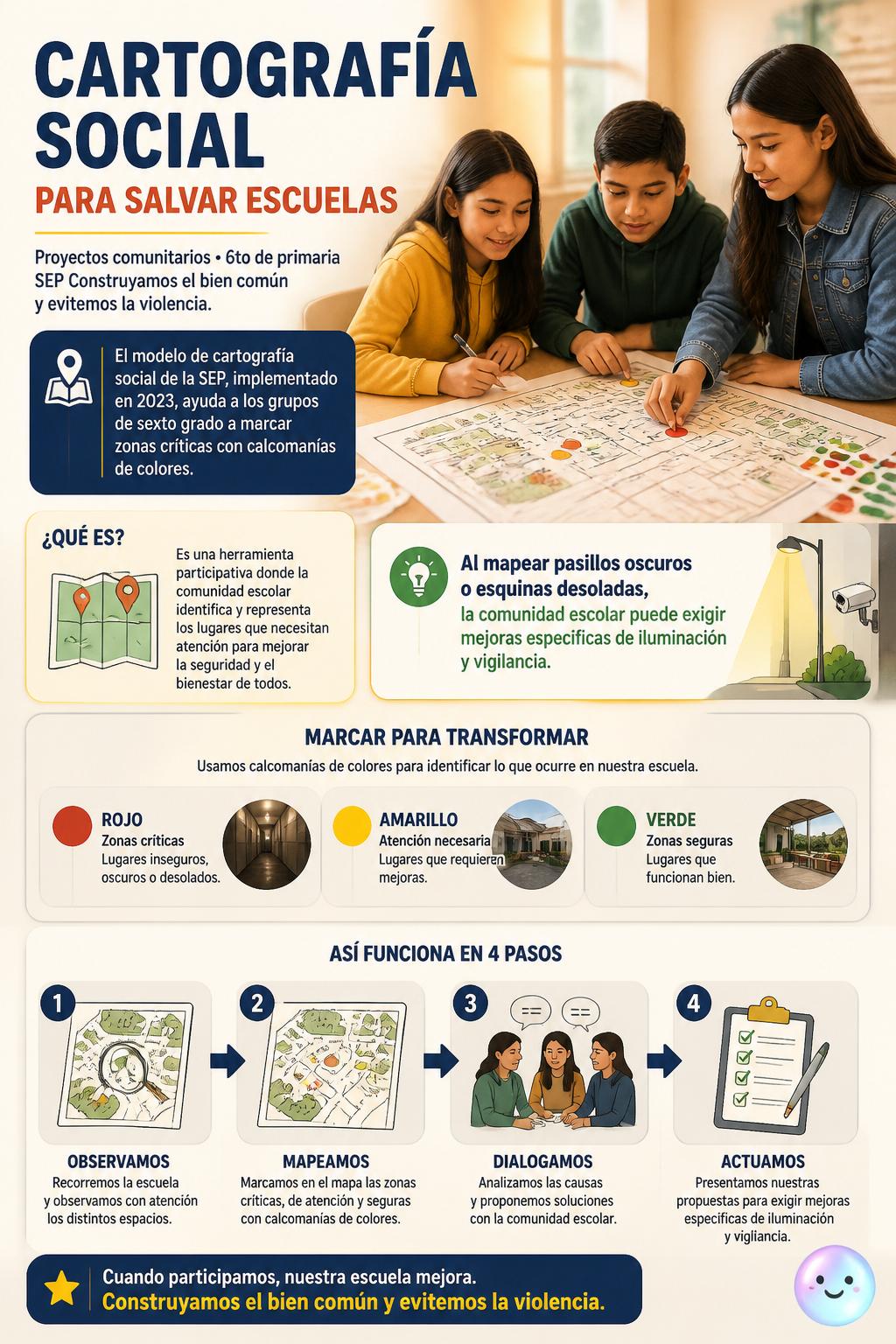 Cartografía social para salvar escuelas