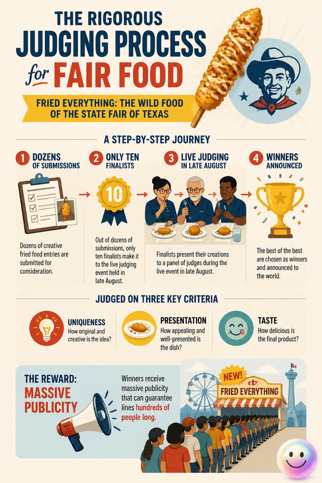 The rigorous judging process for fair food