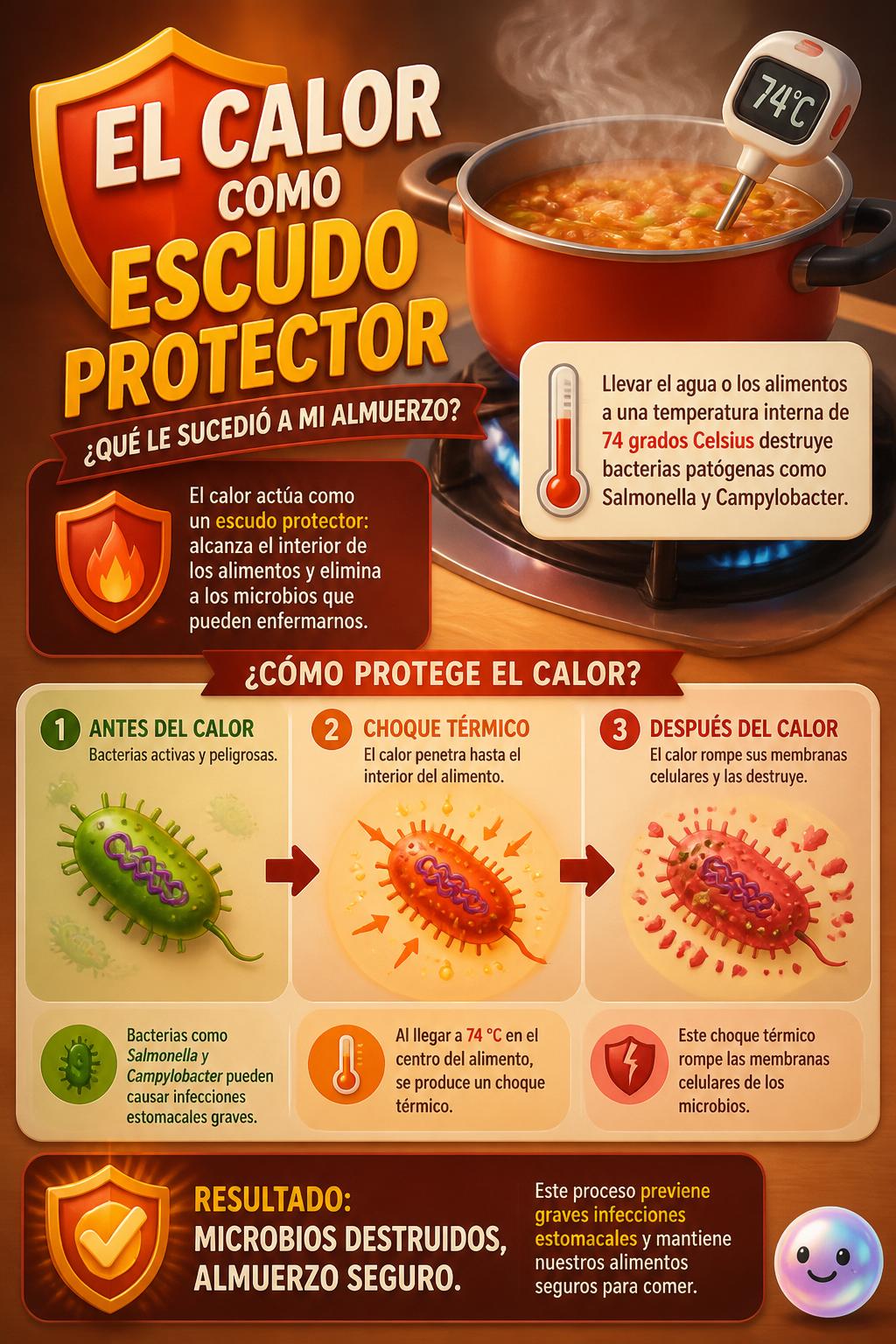 El calor como escudo protector
