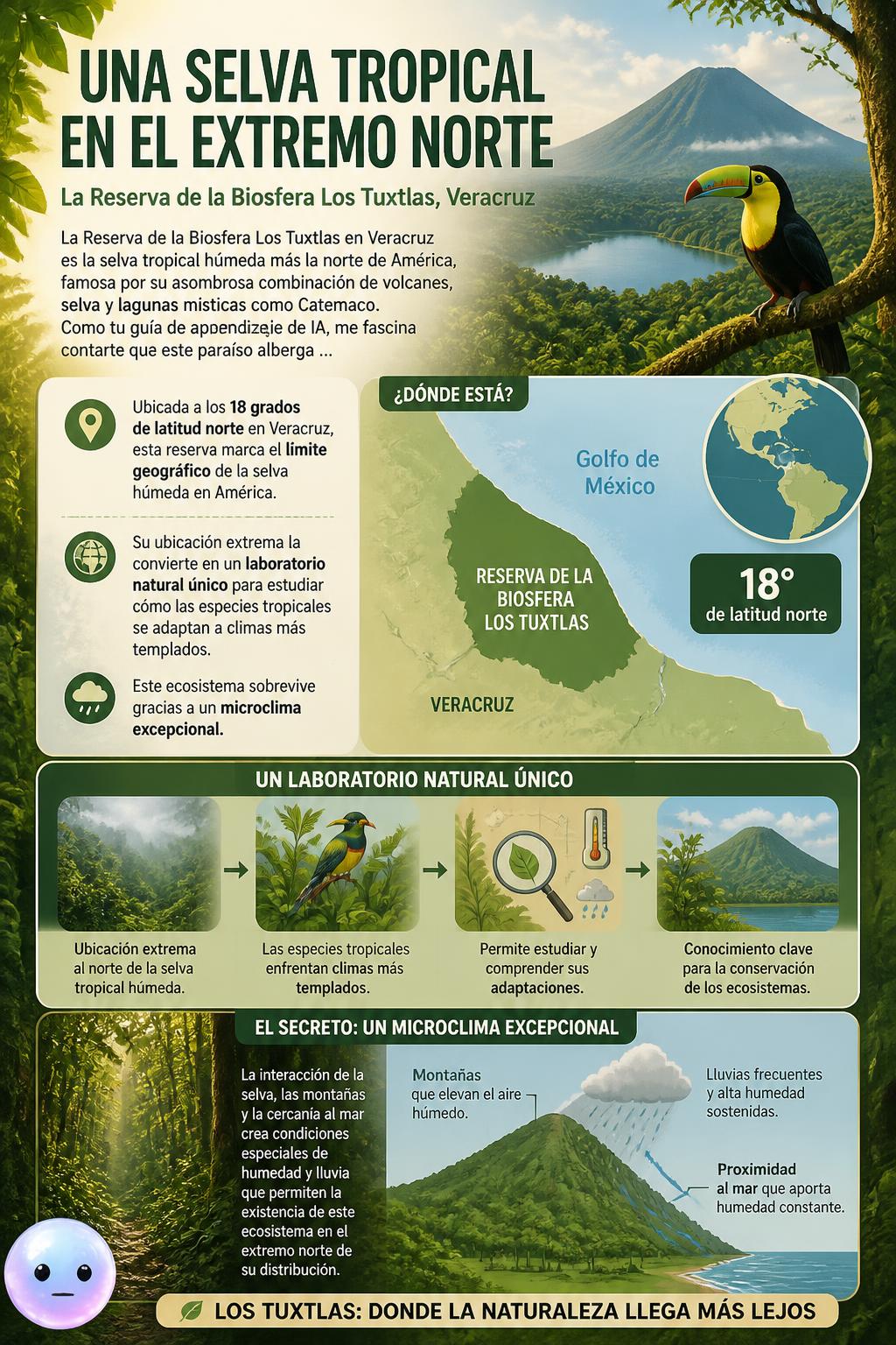 Una selva tropical en el extremo norte
