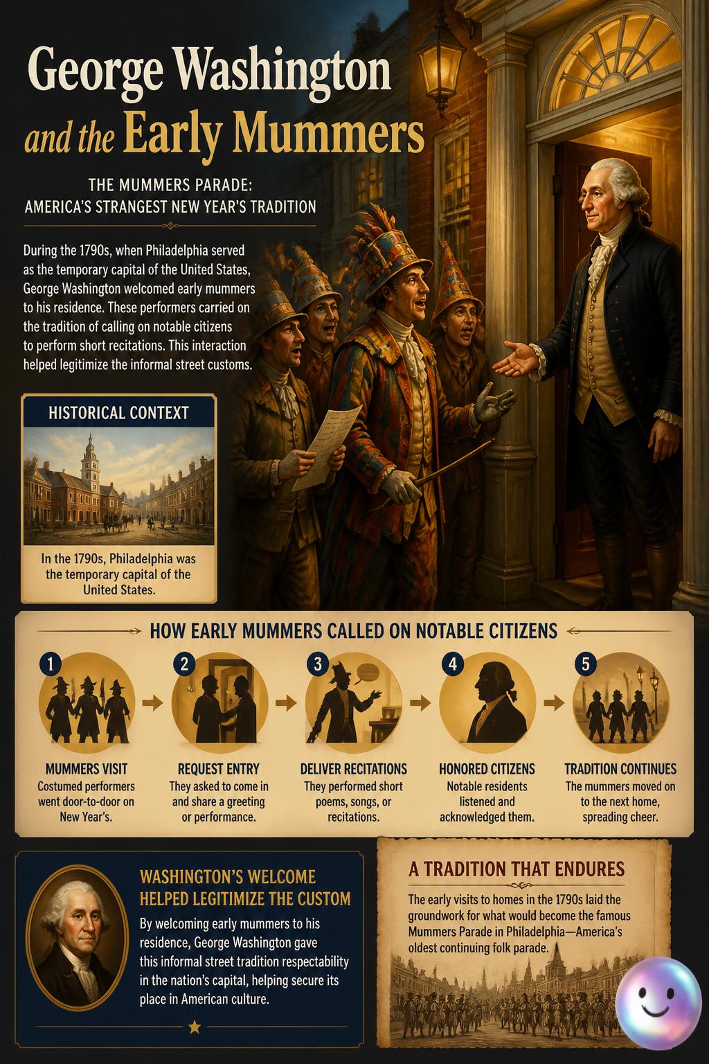 George Washington and the early mummers