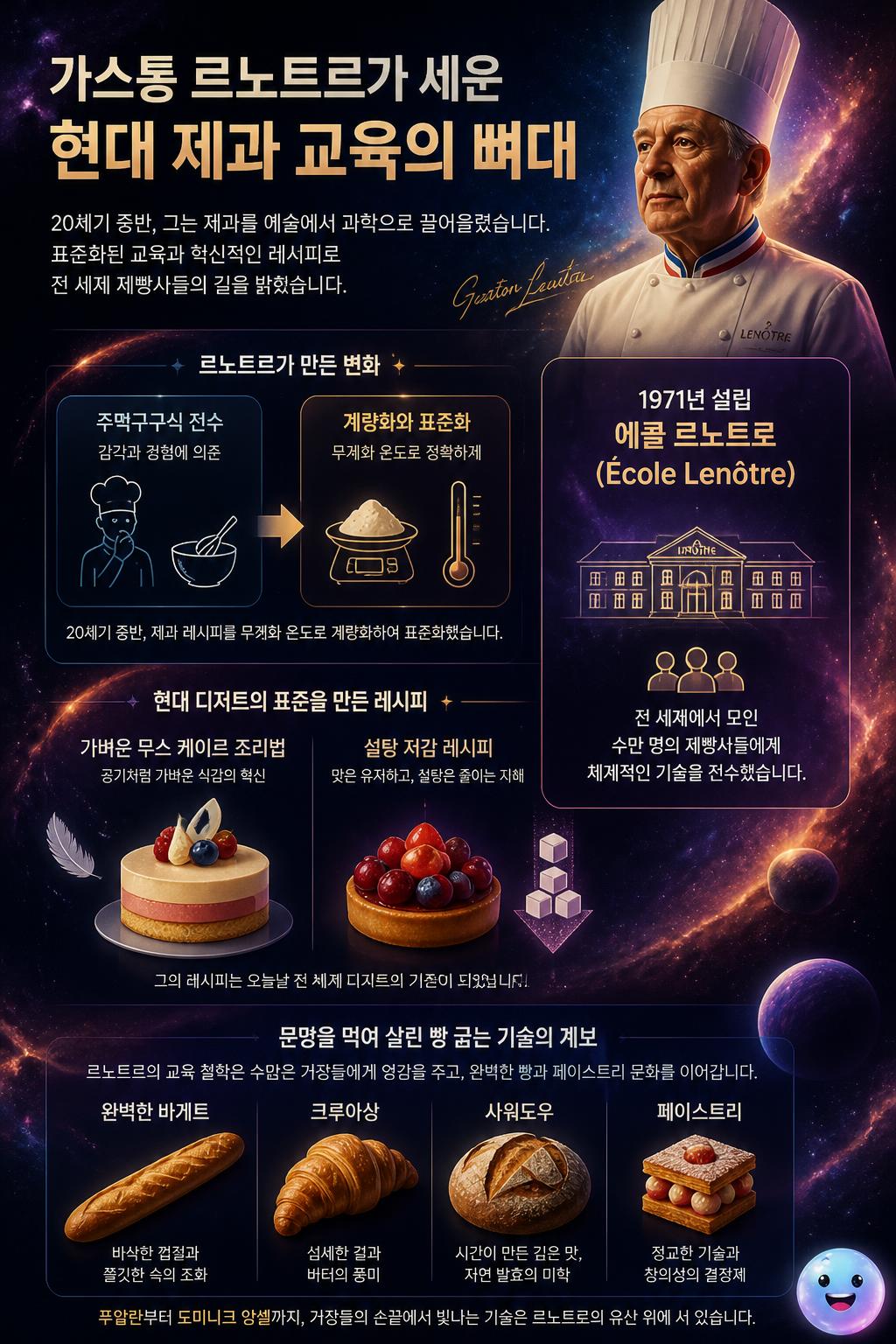 가스통 르노트르가 세운 현대 제과 교육의 뼈대