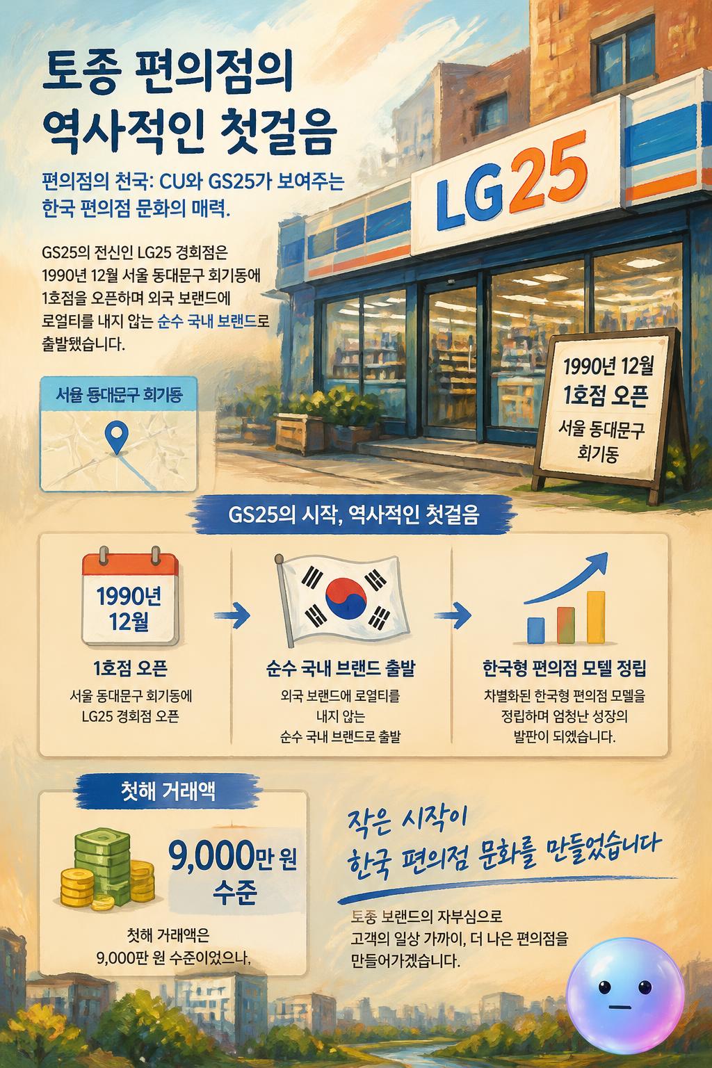 토종 편의점의 역사적인 첫걸음