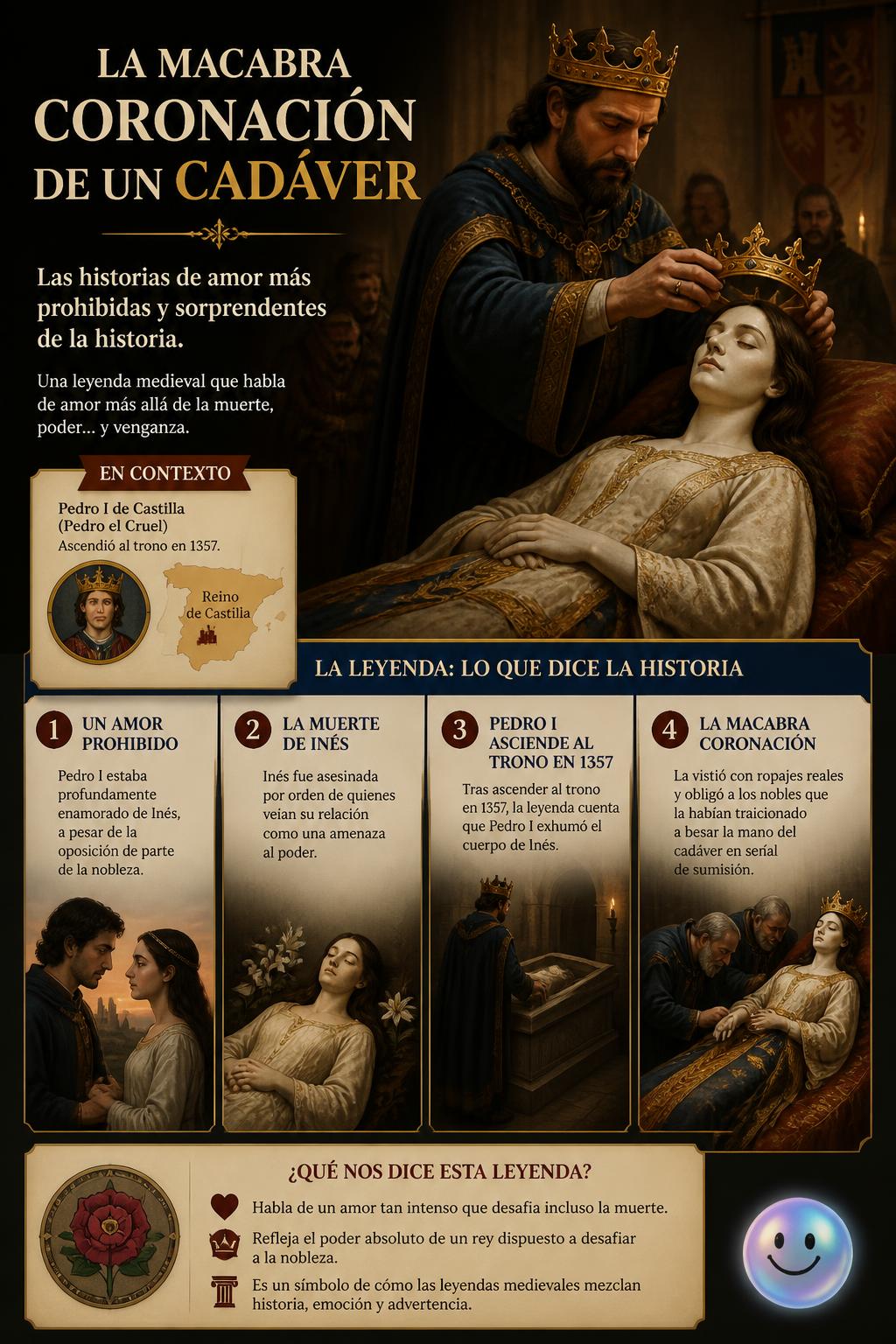 La macabra coronación de un cadáver