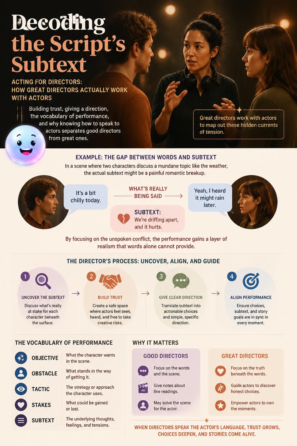 Decoding the script's subtext