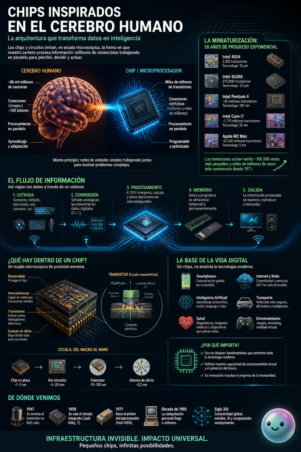 Chips inspirados en el cerebro humano