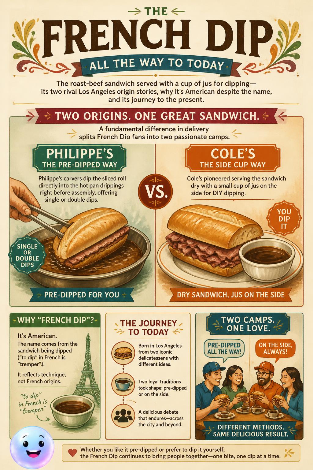 Pre-dipped bread versus the side cup