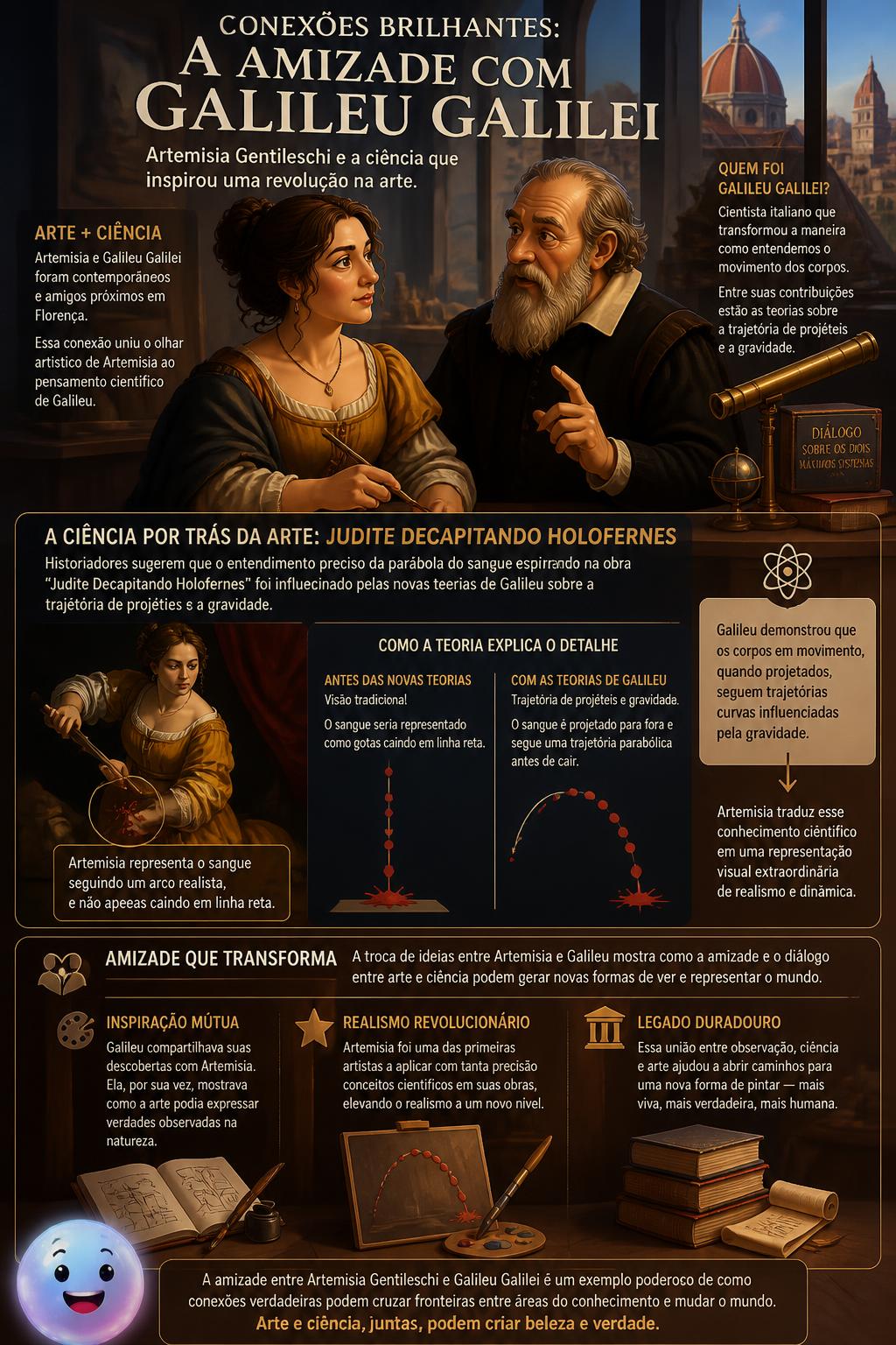 Amizade de Artemisia Gentileschi e Galileu Galilei