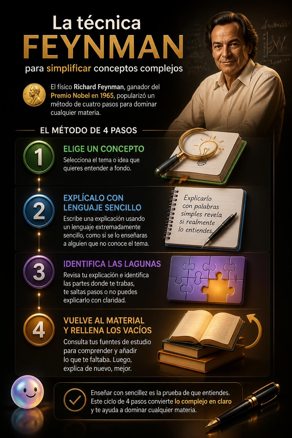 La técnica Feynman para simplificar conceptos complejos