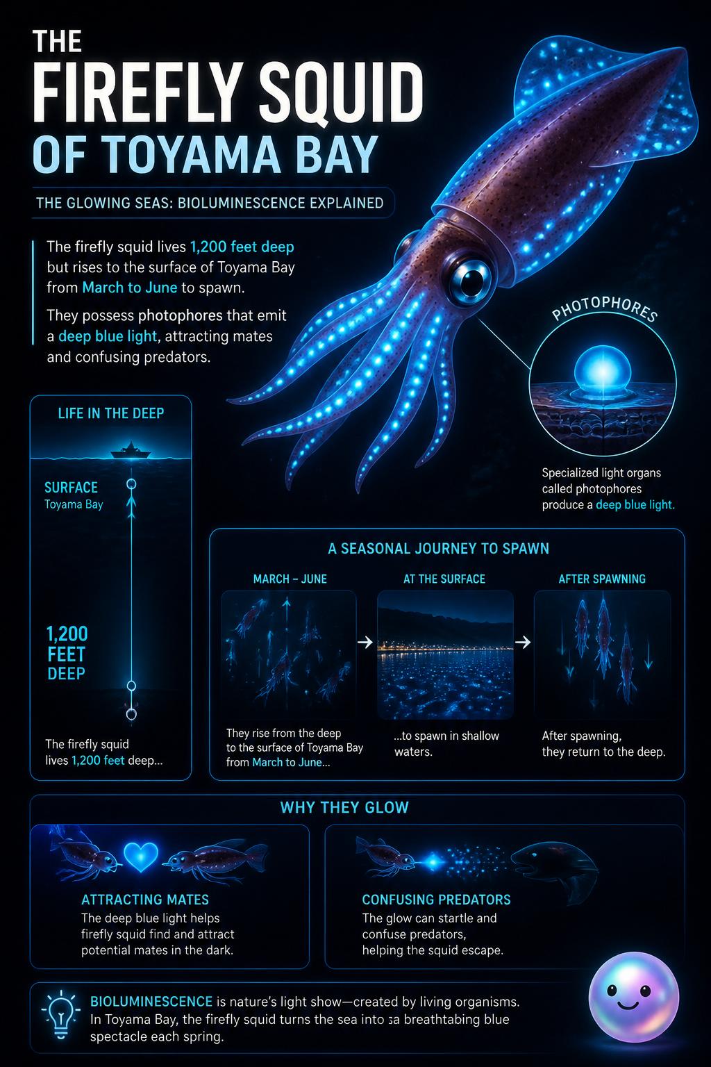 The firefly squid of Toyama Bay