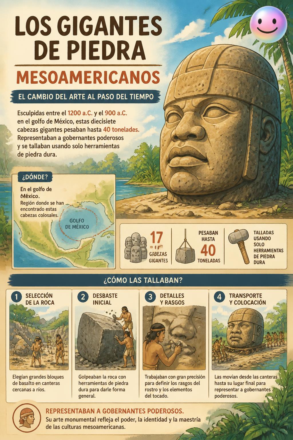 Los gigantes de piedra mesoamericanos