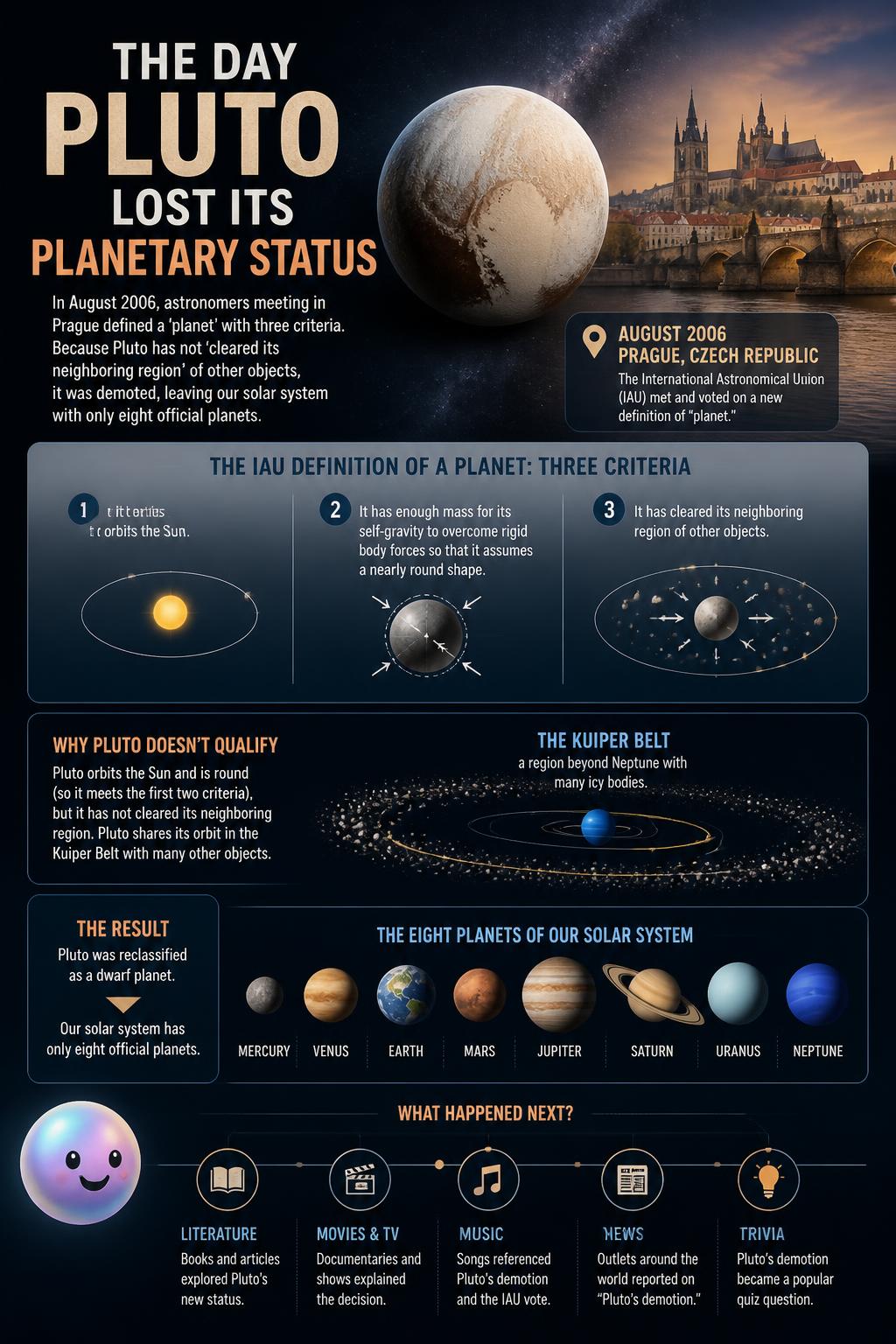 The day Pluto lost its planetary status