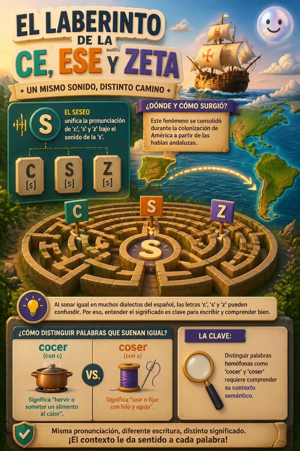 El laberinto de la ce, ese y zeta