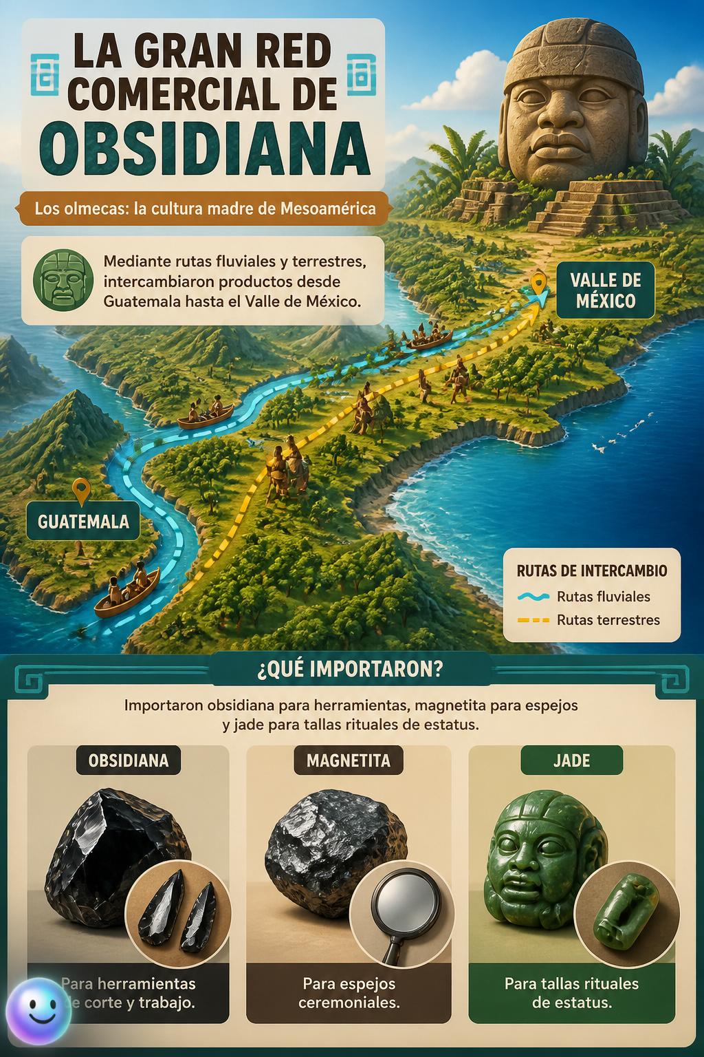 La gran red comercial de obsidiana