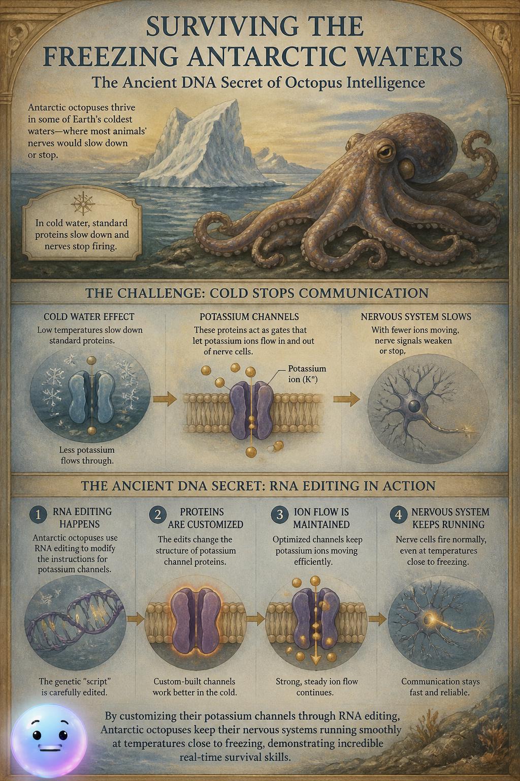 Surviving the freezing Antarctic waters