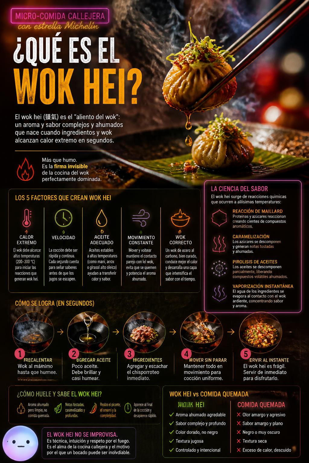 ¿Qué es el wok hei?