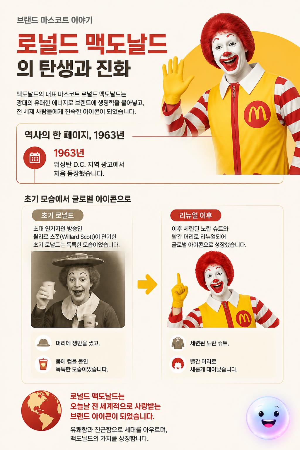 브랜드 마스코트 로널드 맥도날드