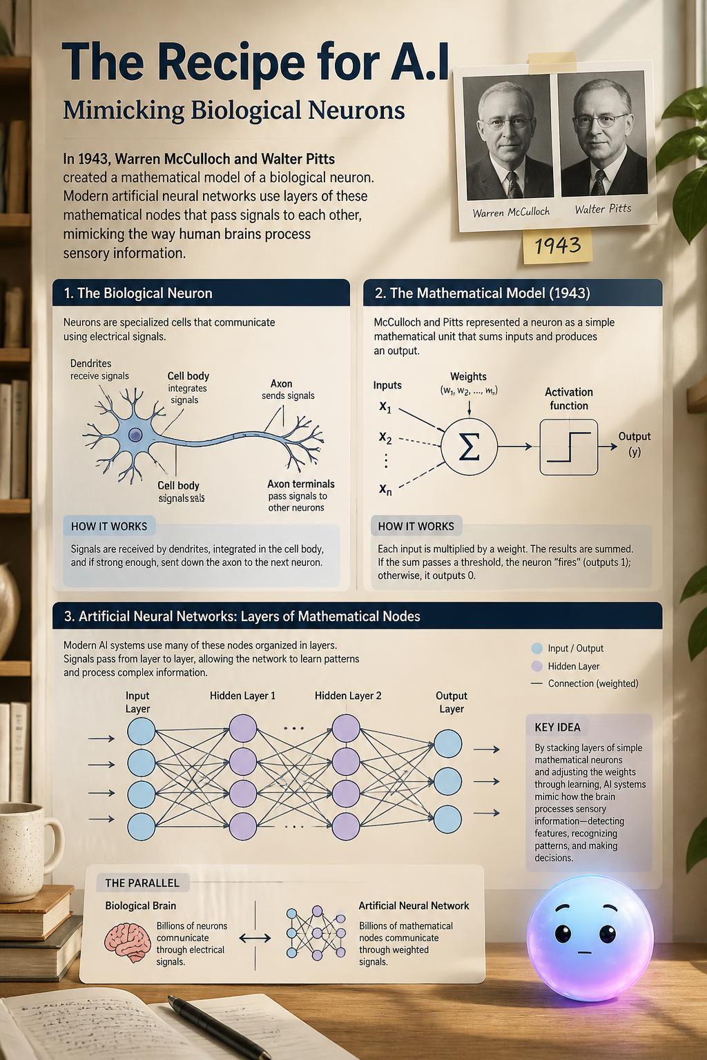 The mimicking of biological neurons