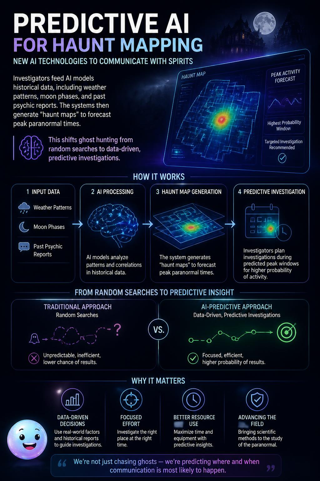 Predictive AI for haunt mapping