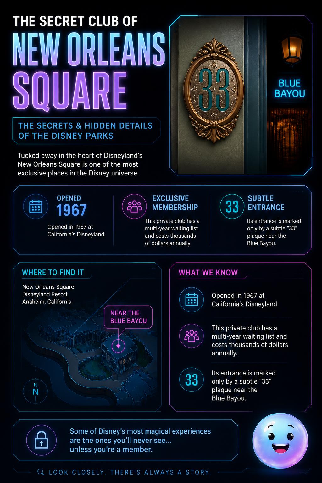 The secret club of New Orleans Square