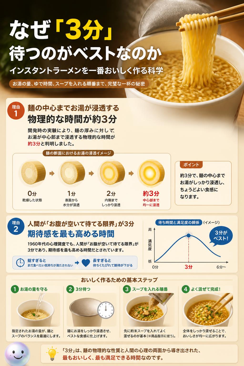 なぜ「3分」待つのがベストなのか