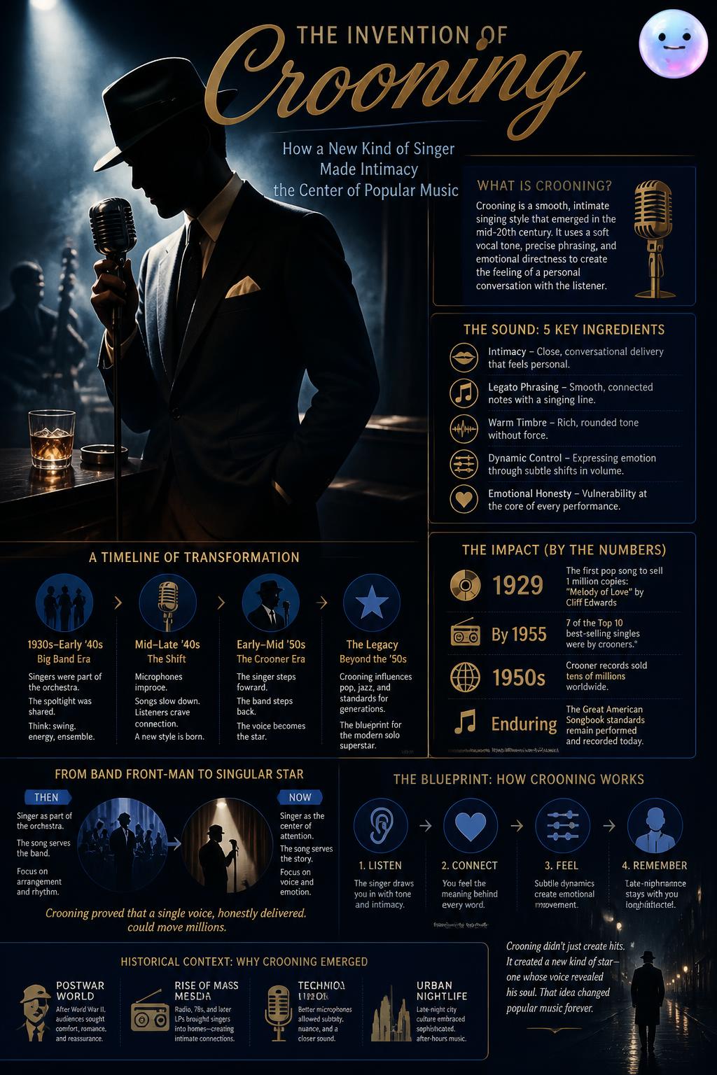 The invention of crooning