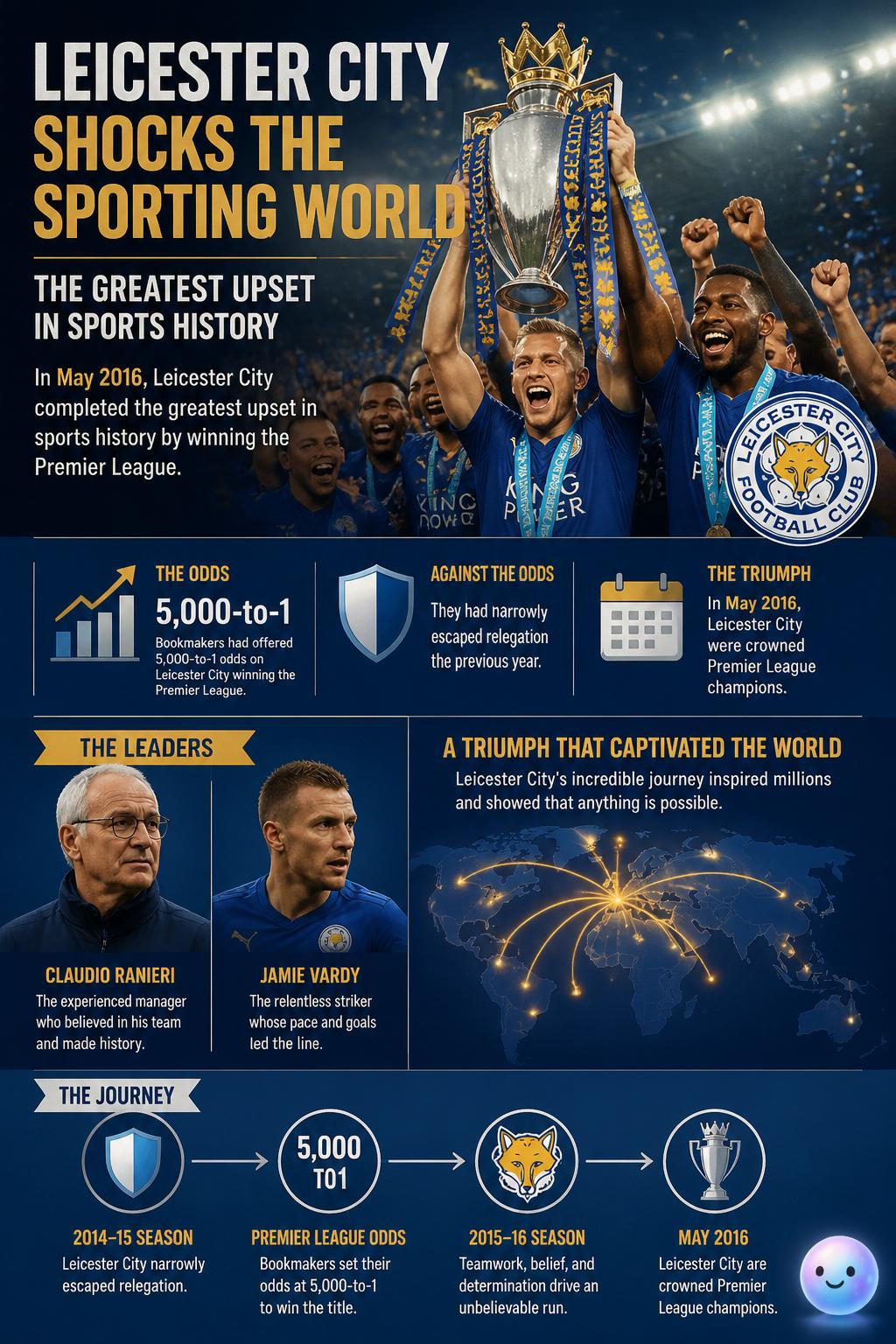 Leicester City shocks the sporting world