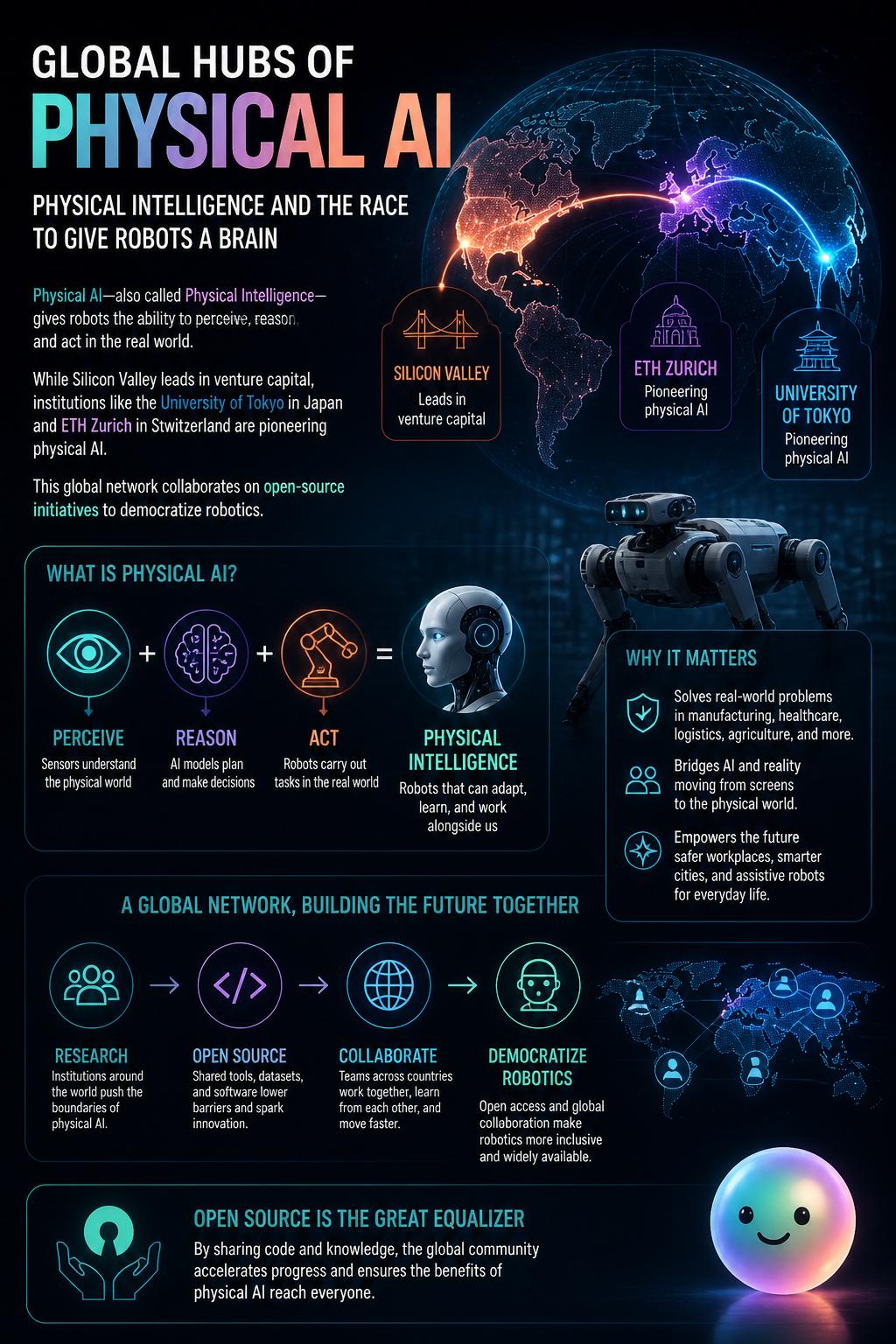 Global hubs of physical AI