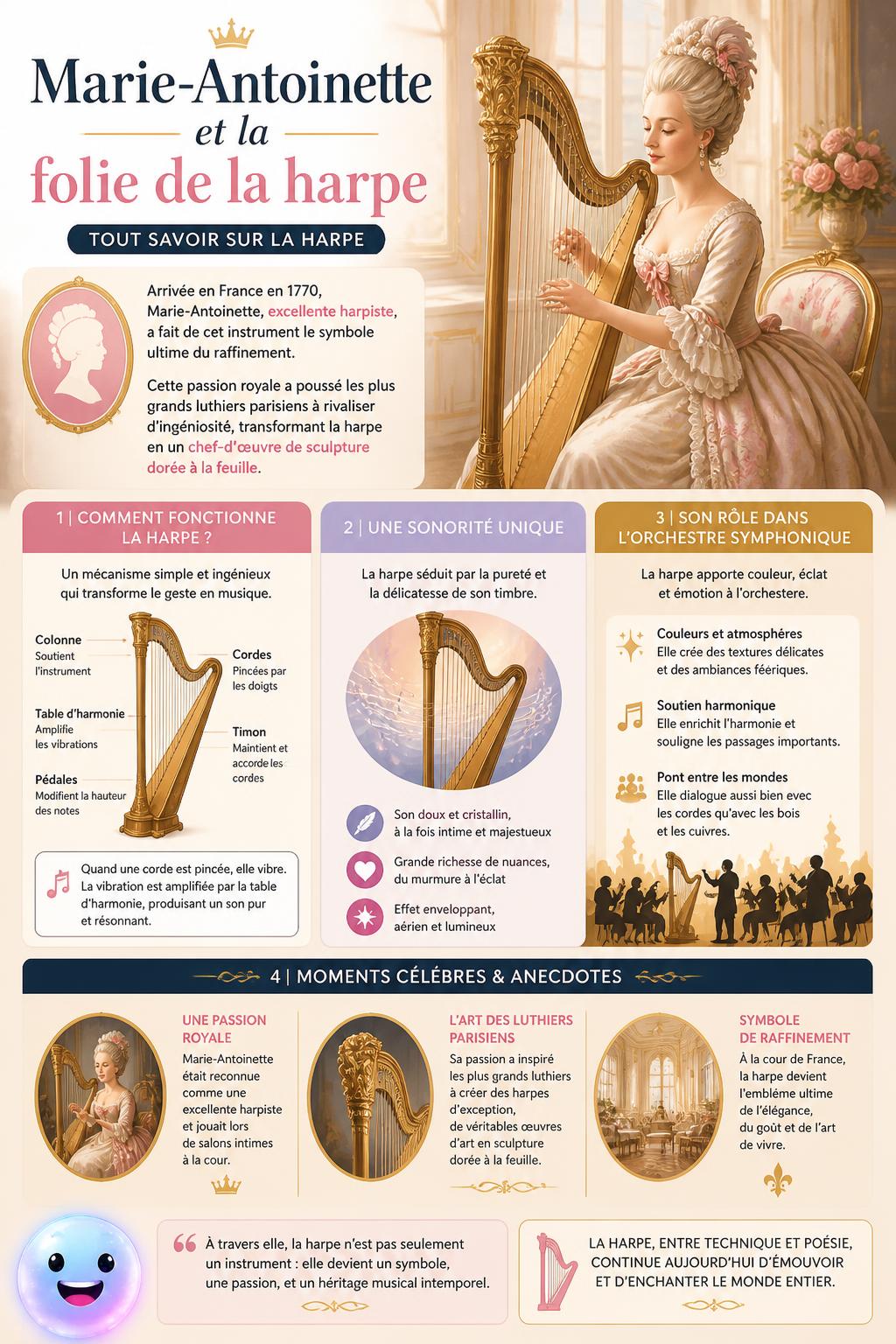 Marie-Antoinette et la folie de la harpe