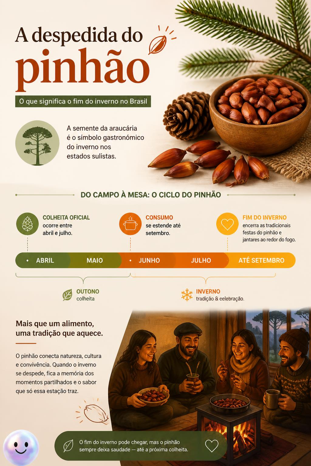 A despedida do pinhão no Sul