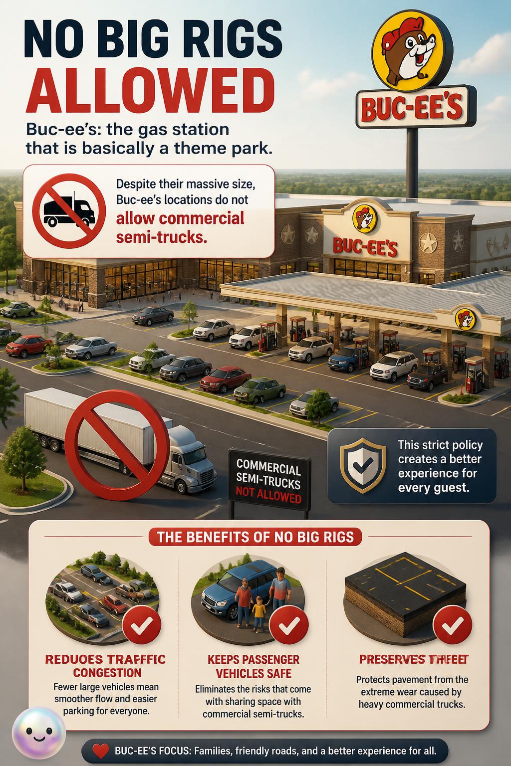 No big rigs allowed