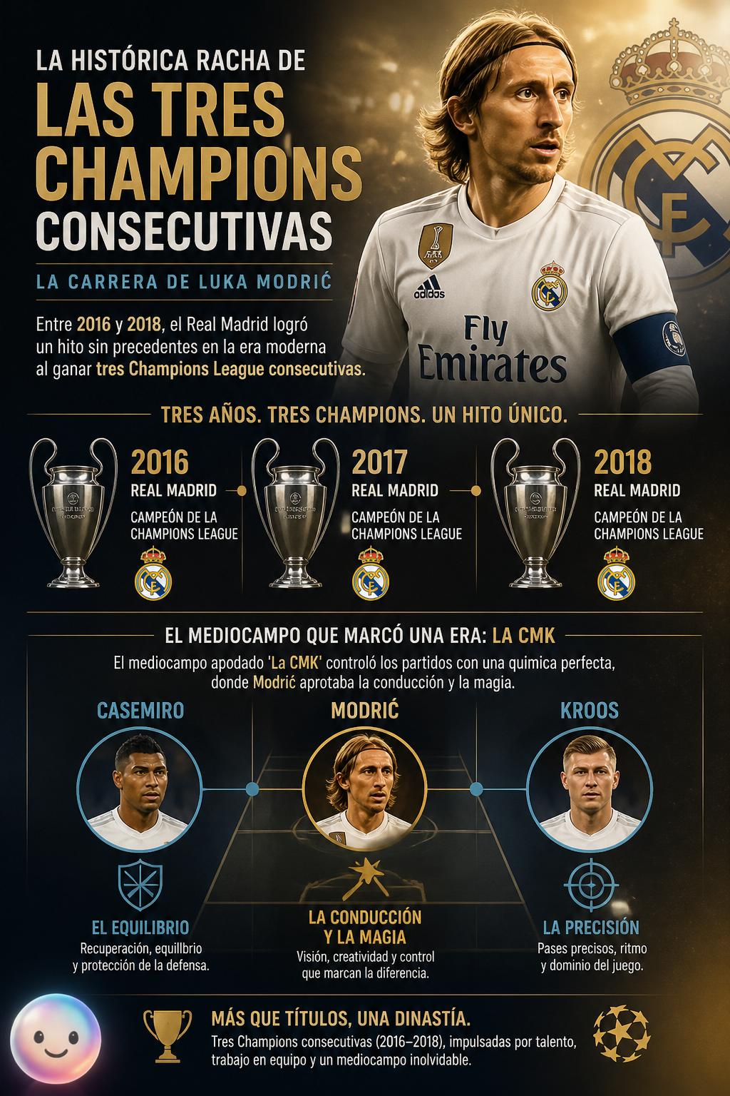 La histórica racha de las tres Champions consecutivas