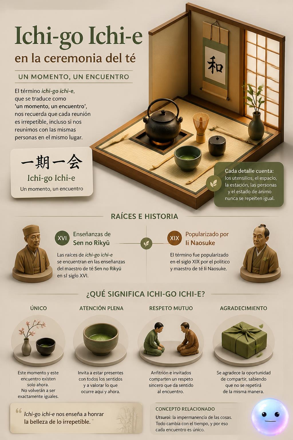 Ichi-go ichi-e en la ceremonia del té