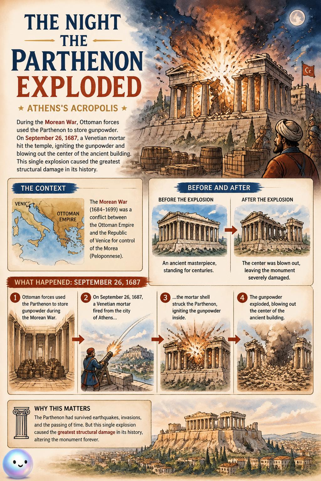 The night the Parthenon exploded