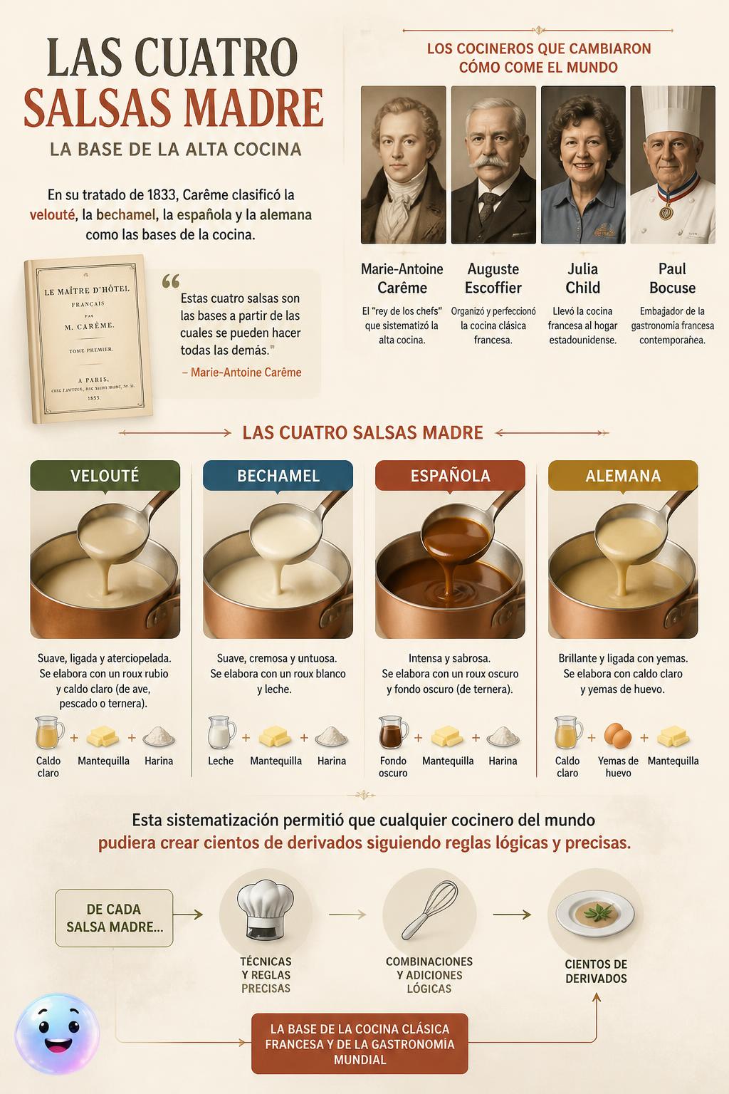 Las cuatro salsas madre