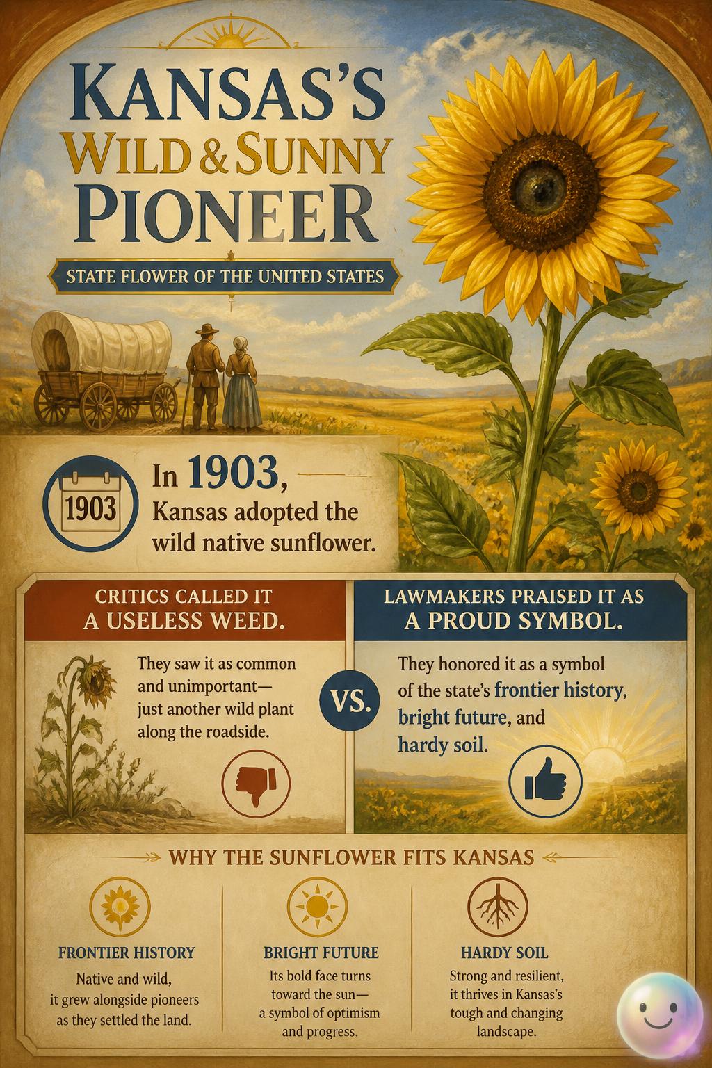 Kansas's wild and sunny pioneer