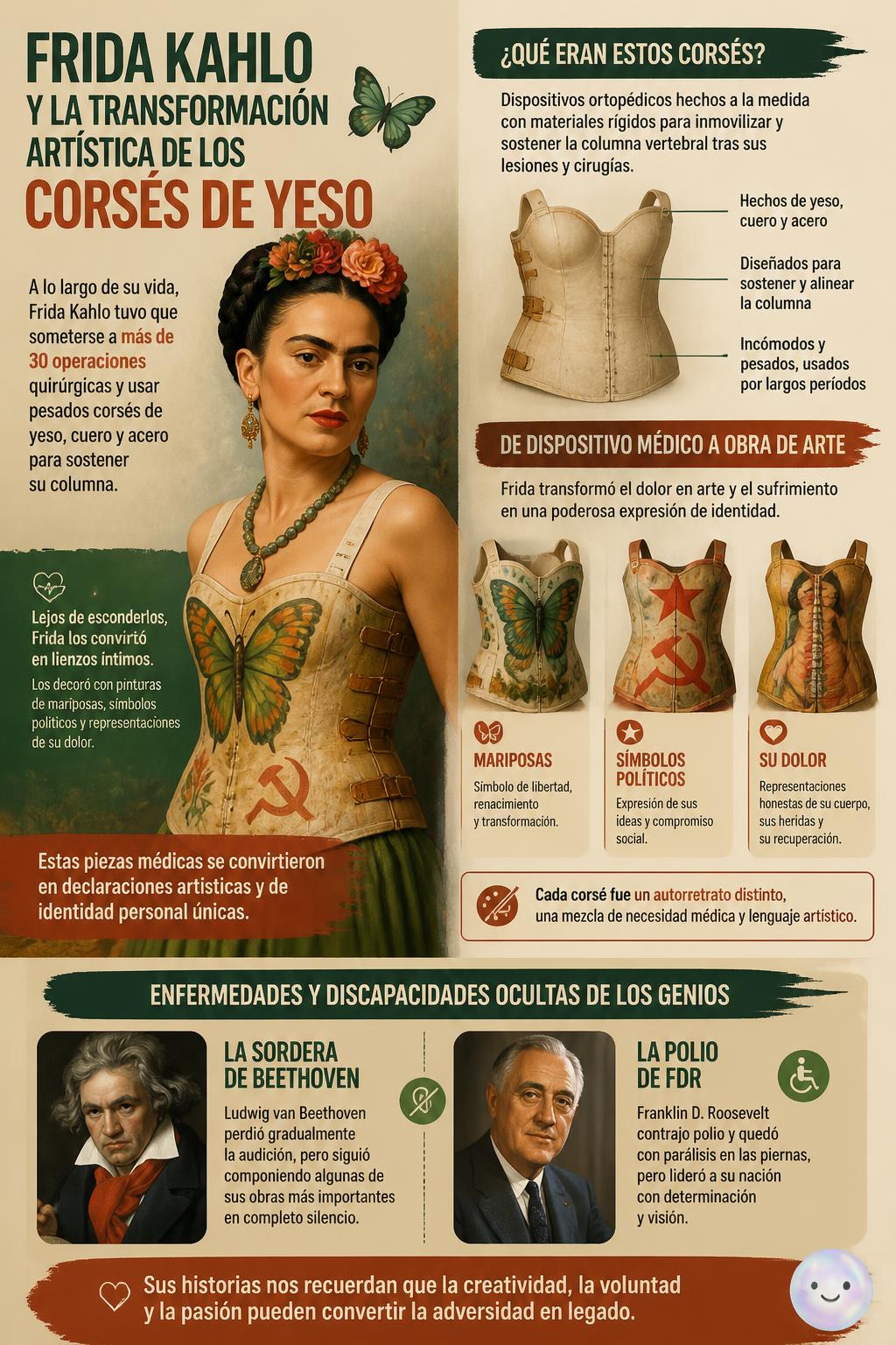 La transformación artística de los corsés de yeso
