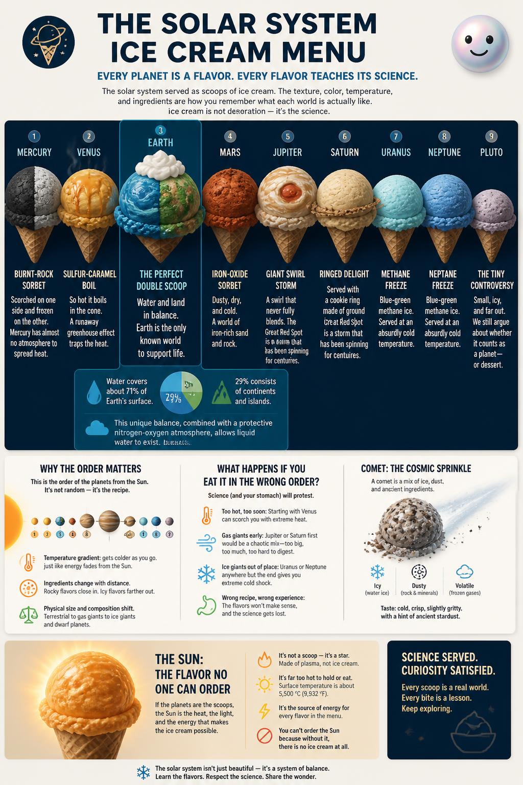 Earth as the perfect double texture scoop