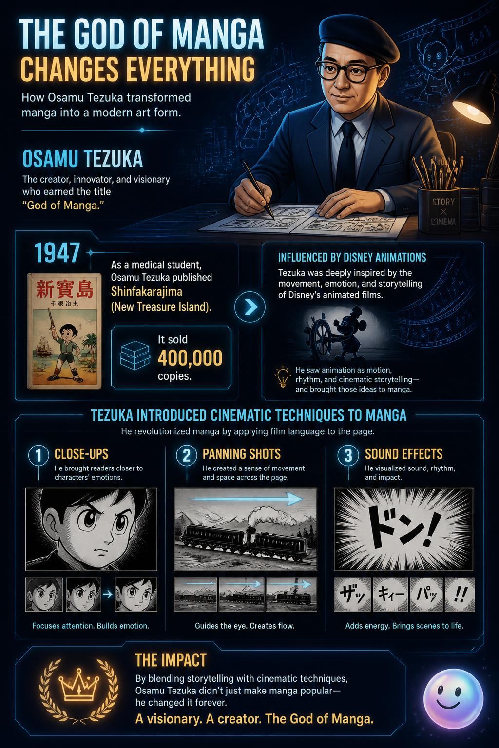 The god of manga changes everything