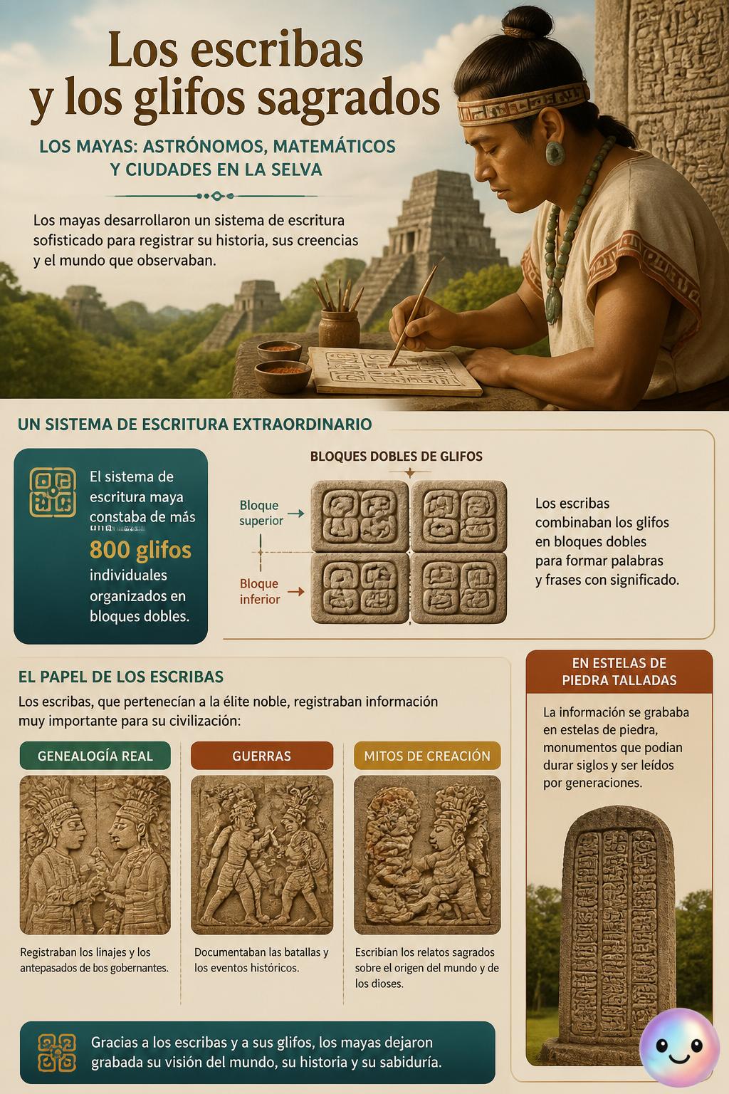 Los escribas y los glifos sagrados