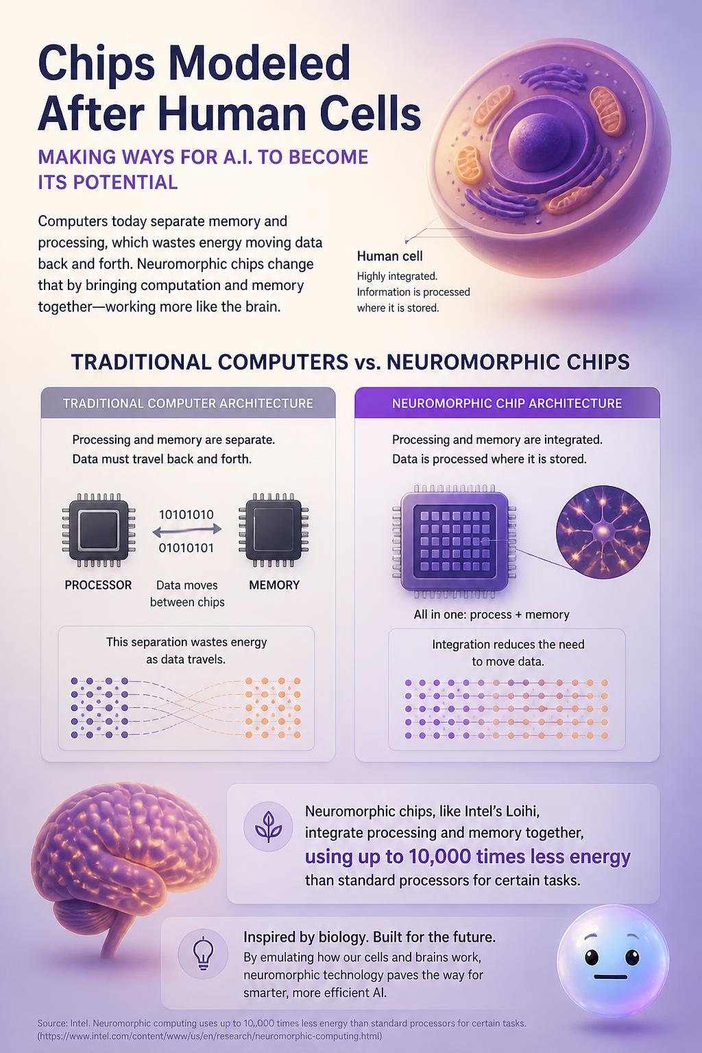 Chips modeled after human cells