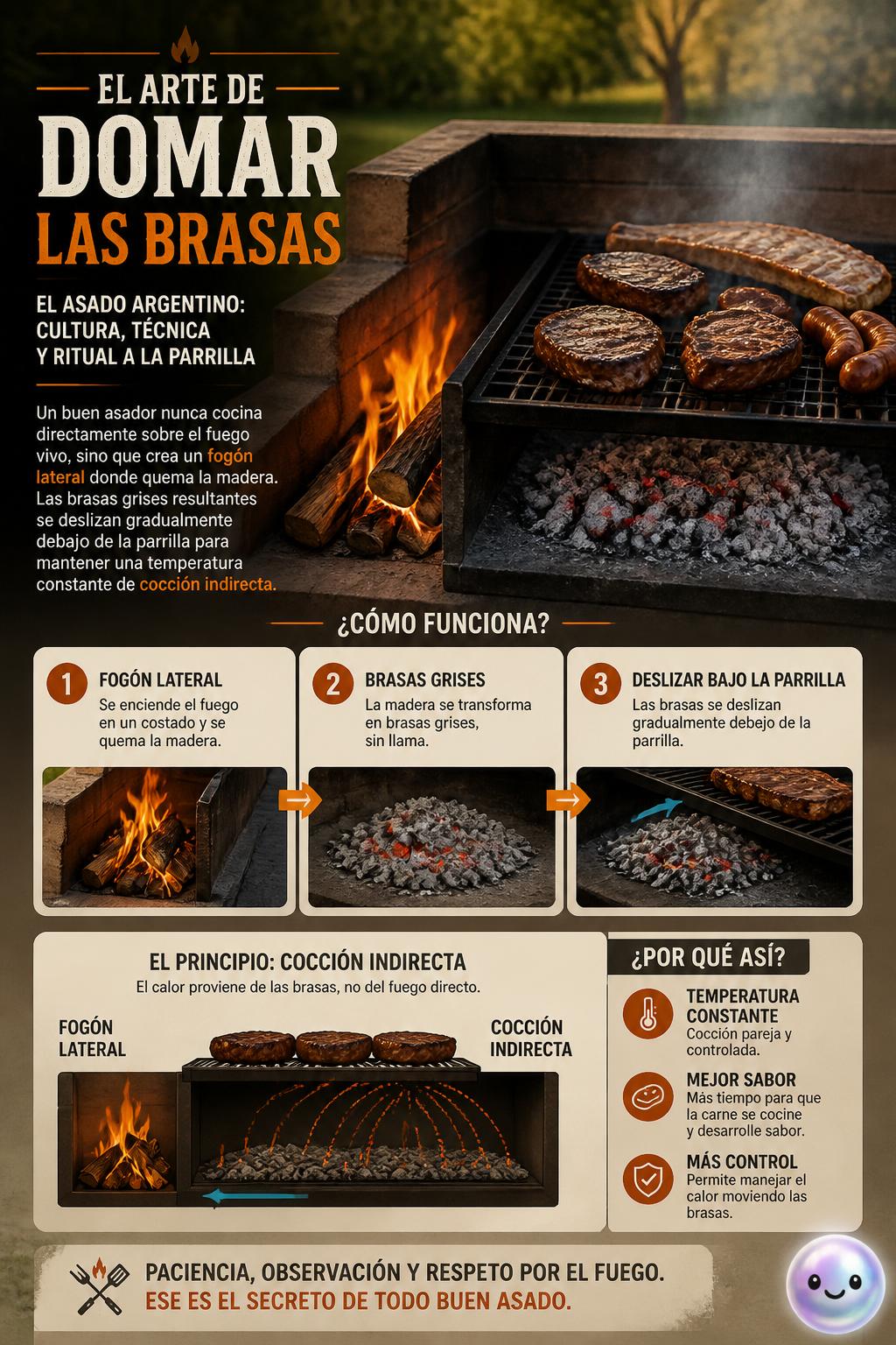 El arte de domar las brasas