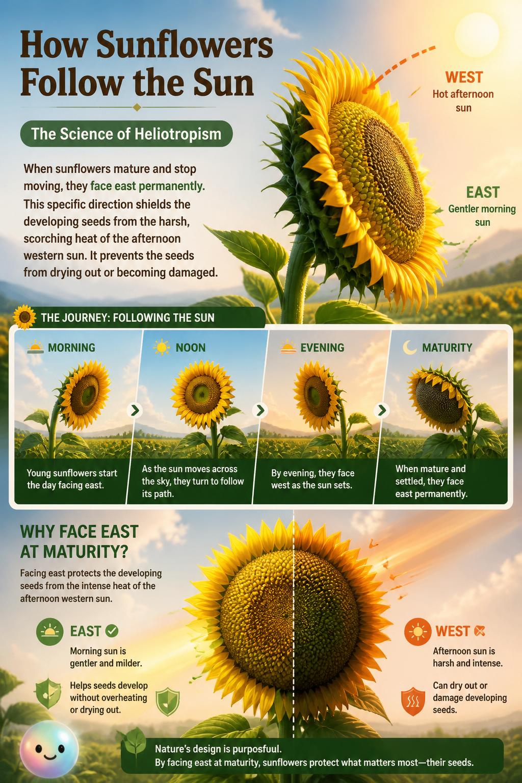 Protecting delicate seeds from sunburn