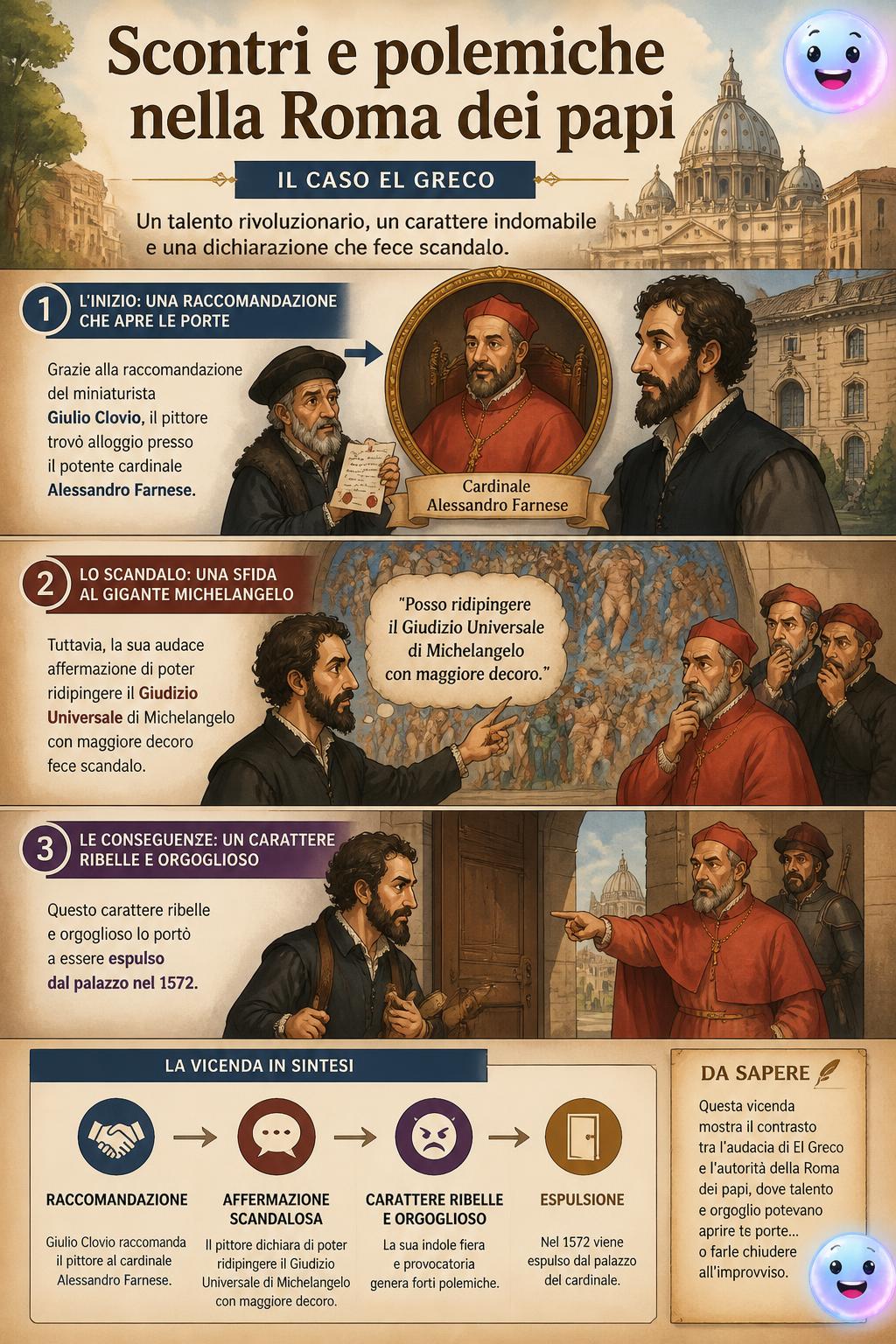 Scontri e polemiche nella Roma dei papi