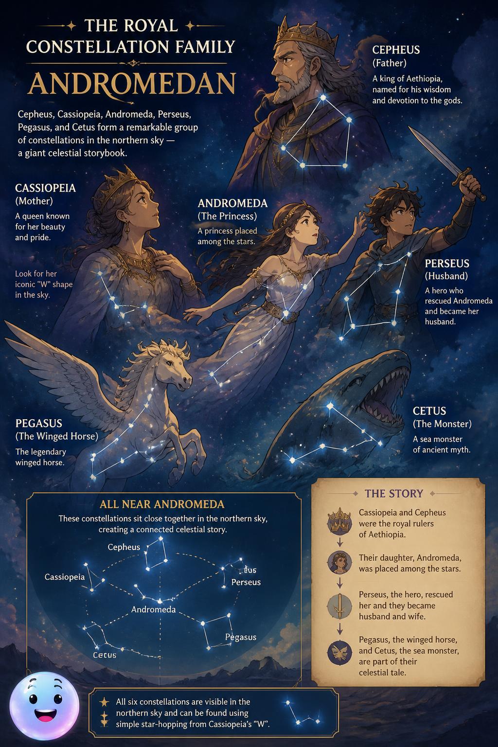 The royal constellation family