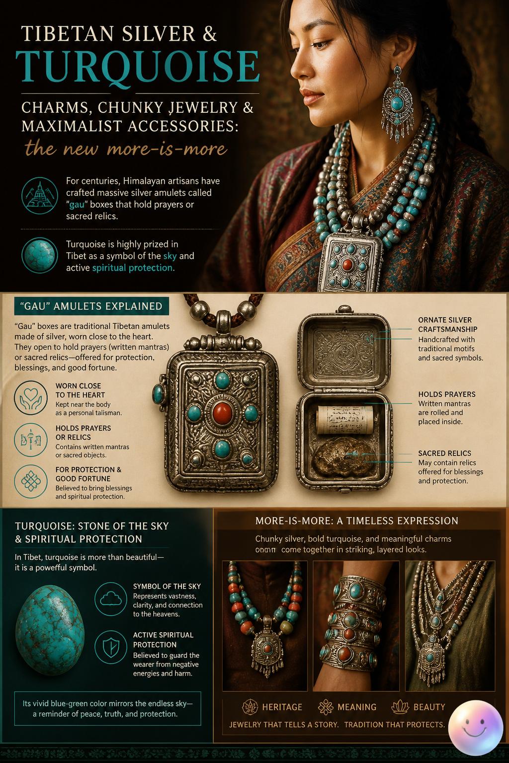 Tibetan silver and turquoise