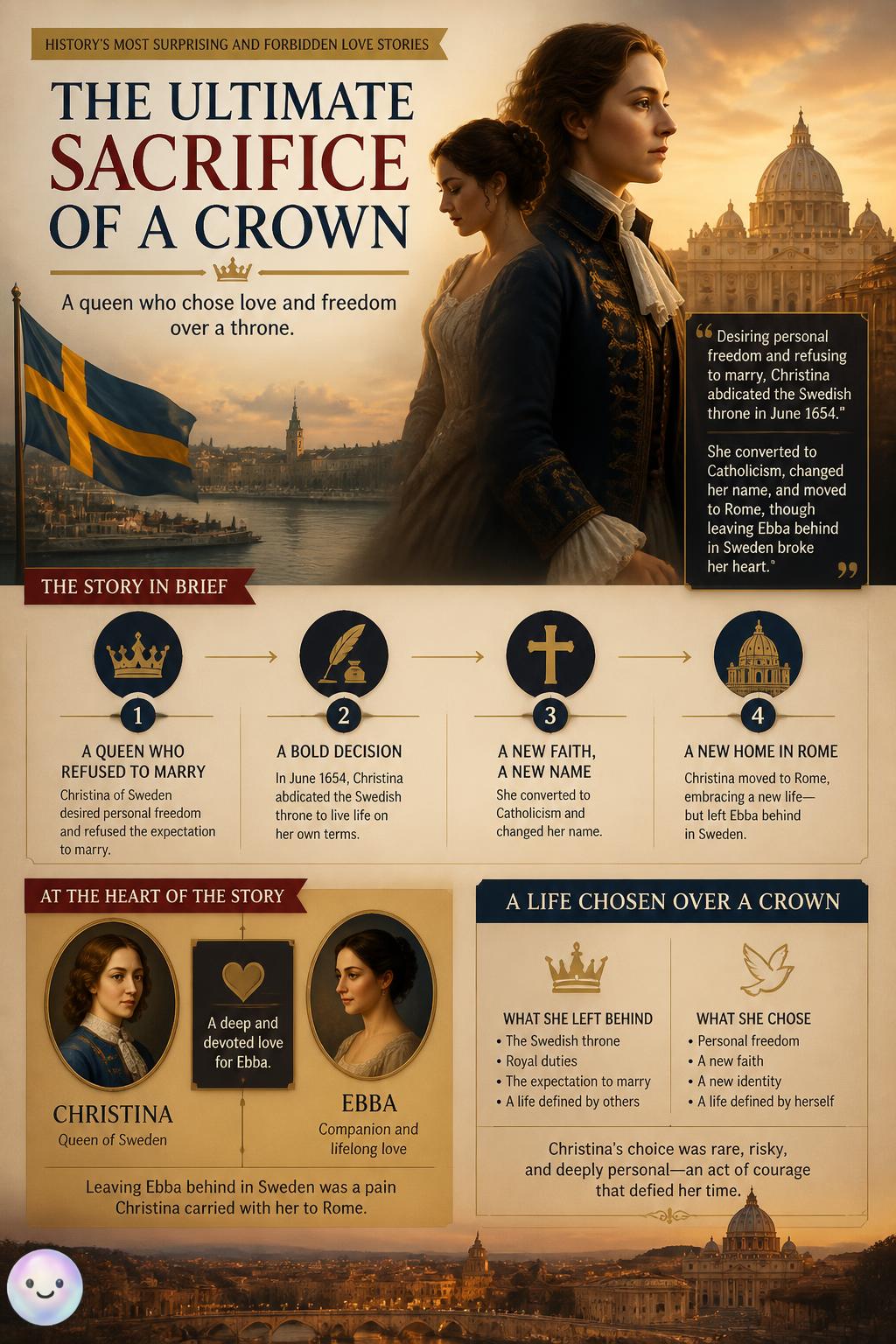 The ultimate sacrifice of a crown