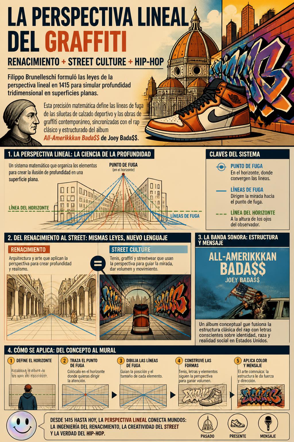 La perspectiva lineal del graffiti
